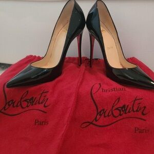 Christian Louboutin Glossy Black Stilettos